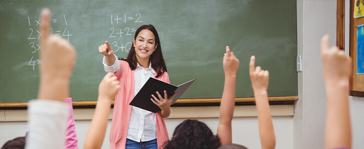 Teacher in classroom